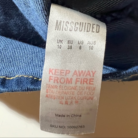 Missguided Long Sleeve Button Denim Dress size 6 - Picture 11 of 16